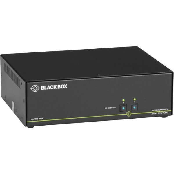 Black Box NIAP 3.0 Secure 2-Port Dual-Head DisplayPort KVM Switch For Sale